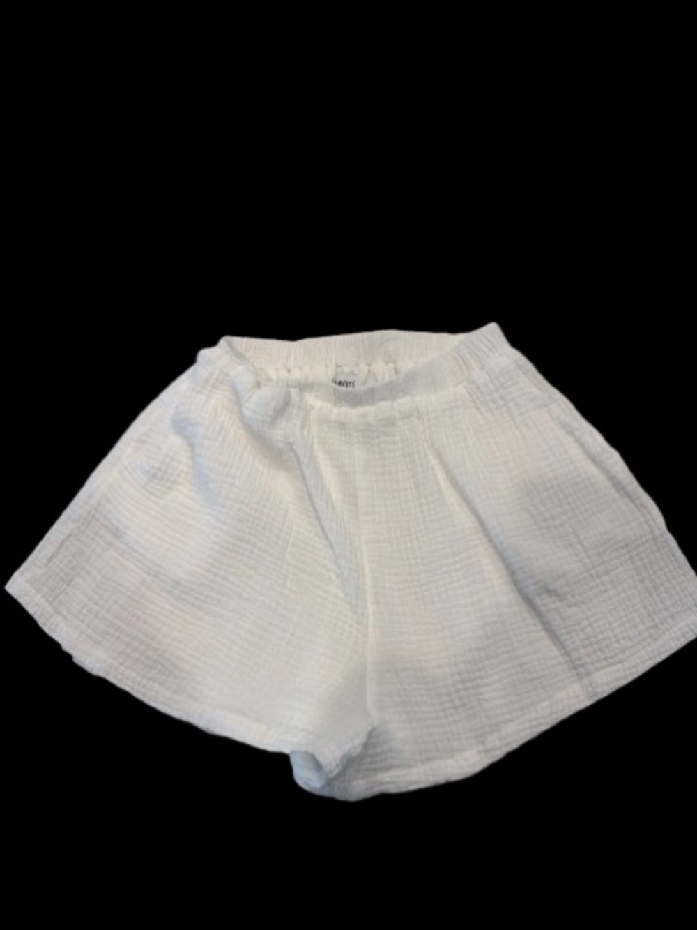 Princess Polly Cream Gauze Relaxed Shorts